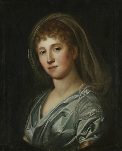 Bildnis einer jungen Dame aus westfälischem Adel van Johann Christoph Rincklake