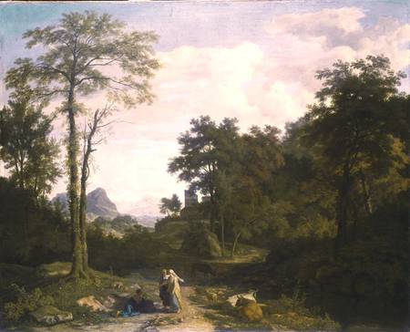 Arcadian Landscape van Johannes Glauber