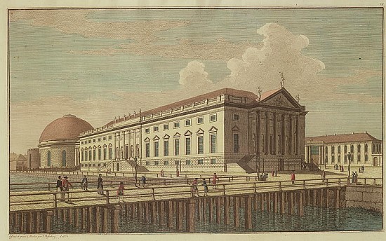 View of the Opera House in Berlin van Johann Georg Rosenberg