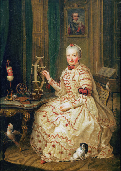 Maria Elisabeth Auguste von der Pfalz van Johann Georg Ziesenis