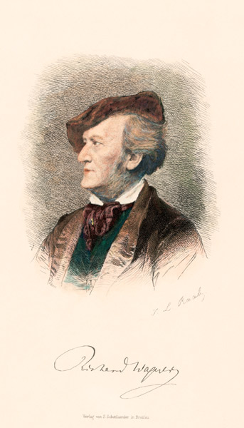Richard Wagner, Komponist  van Johann Leonhard Raab