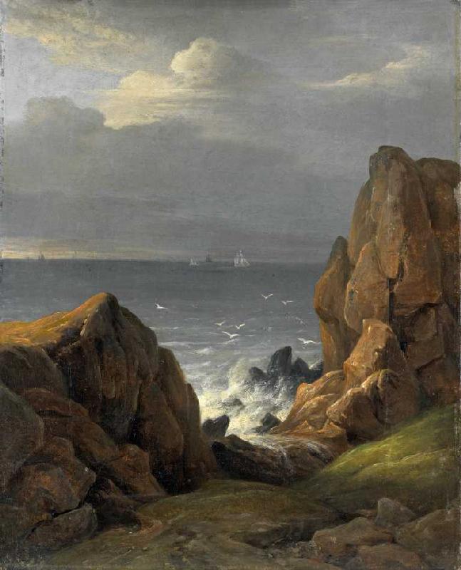 Küste bei Kullen van Johann Ludwig Gebhard Lund