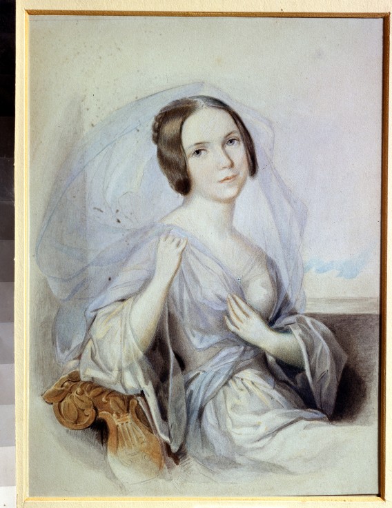 Portrait of the singer Henriette Gertrude Sontag (1806-1854) van Johann Nepomuk Ender