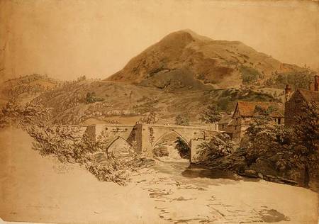 Bridge at Llangollen van John Alexander Gresse