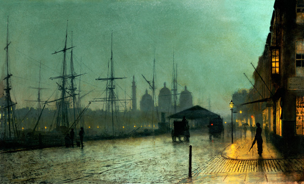 Humber Dockside, Hull van John Atkinson Grimshaw