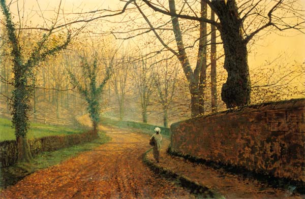 Herfst in  Stapleton Park. van John Atkinson Grimshaw