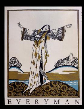 Frontispiece from Everyman, published by Chapman & Hall, 1925 (colour litho)