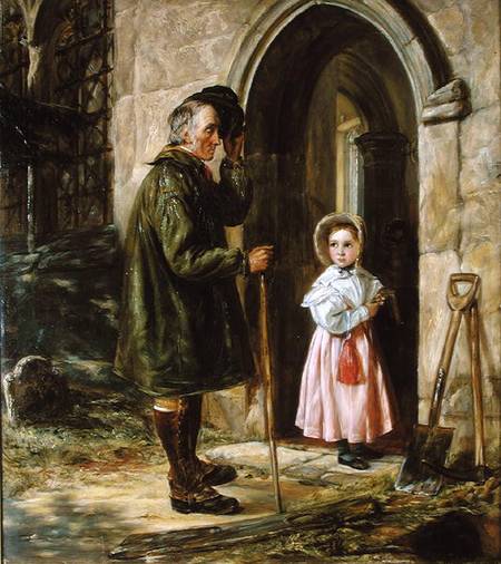 The Contrast: Youth and Age van John Calcott Horsley