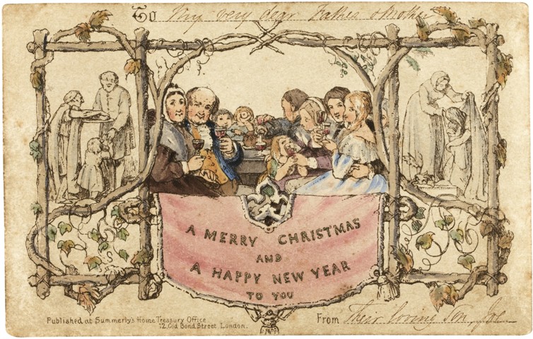 The first Christmas card van John Callcott Horsley