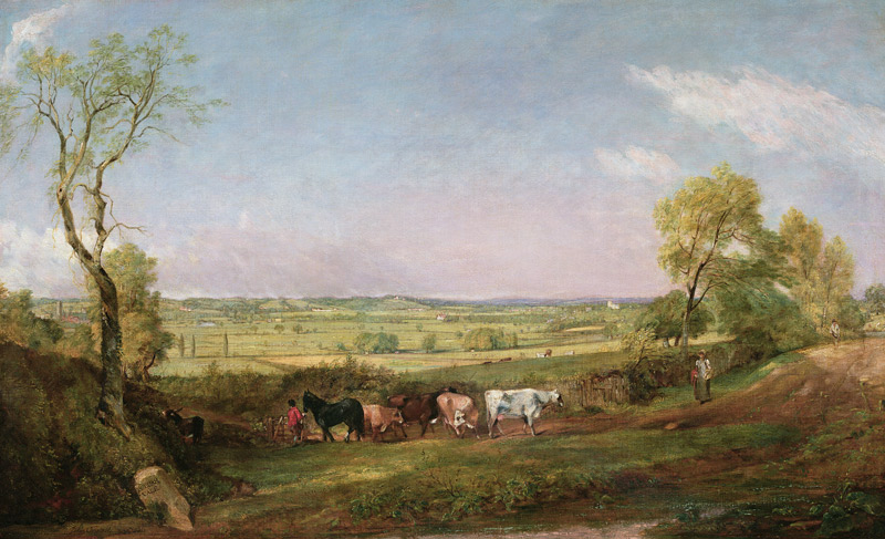 Dedham Vale: Morning van John Constable
