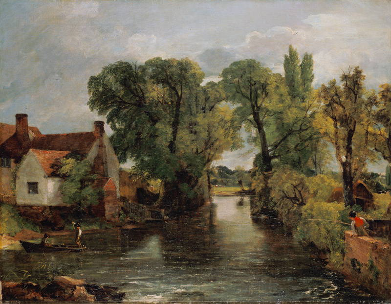 Der Mühlbach. van John Constable