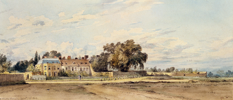 Houses at Putney Heath van John Constable