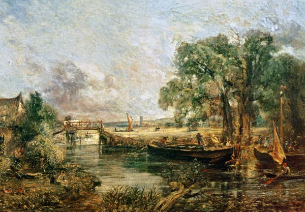 Sketch for 'View on the Stour near Dedham' 1821-22 van John Constable