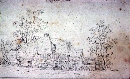 Cottage at East Bergholt van John Constable