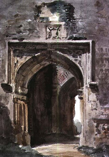 East Bergholt Church: South Archway of the Ruined Tower van John Constable