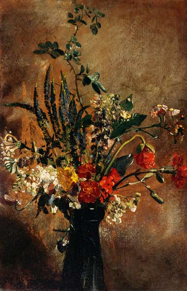 Study of Flowers in a Hyacinth Glass van John Constable