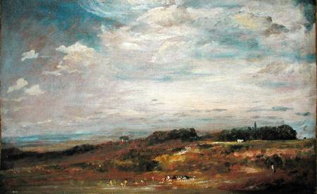 Hampstead Heath with Bathers van John Constable