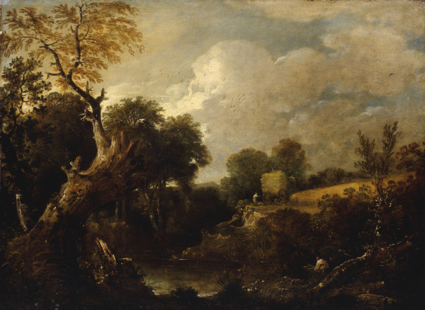 J.Constable, The Harvest Field, c.1796. van John Constable