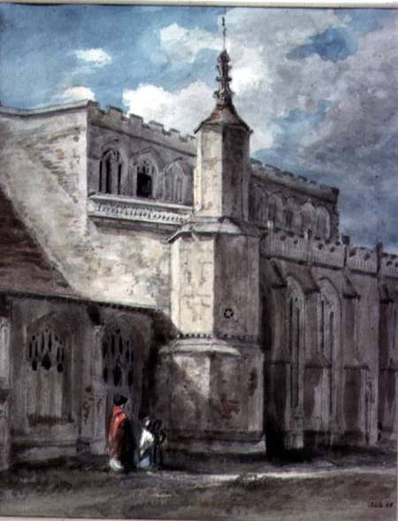 Part of the Exterior of East Bergholt Church: The North Side van John Constable