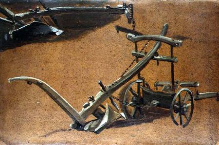 Study of two ploughs van John Constable