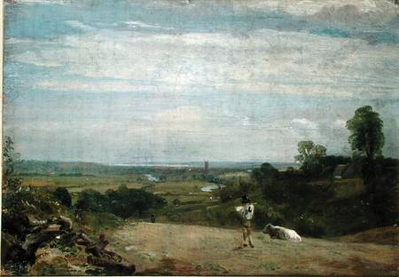 Summer Morning: Dedham from Langham van John Constable