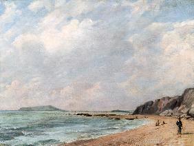 A View Of Osmington Bay, Dorset,  Looking Towards Portland Island