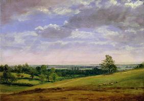 View from Highgate Hill (oil on canvas)