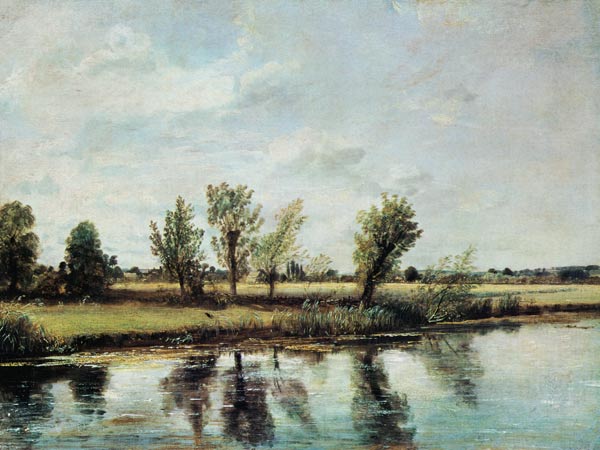 Wasserwiesen nähern sich Salisbury van John Constable