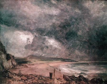 Weymouth Bay with Approaching Storm van John Constable