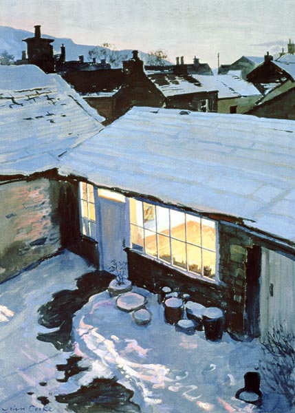 Winter Evening - My Studio  van John  Cooke