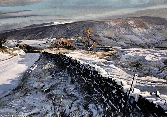 Winter Morning Above Dentdale, Cumbria van John  Cooke