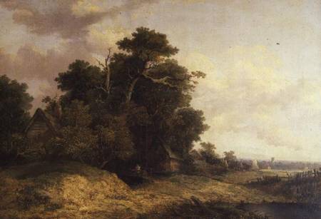 Landscape Scene in Norfolk van John Crome