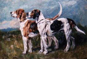 Pair of Foxhounds