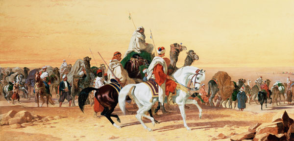 An Arab caravan van John Frederick Herring d.Ä.