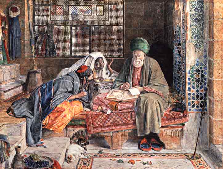 The Arab Scribe, Cairo van John Frederick Lewis