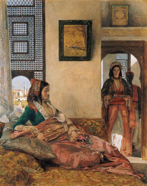 Life in the harem, Cairo van John Frederick Lewis