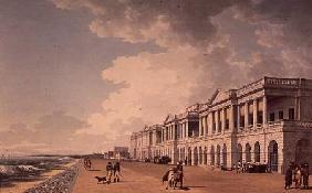 North-east view of Bentinck's Buildings, the Beach, Madras