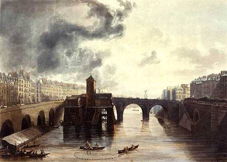 Pont Notre Dame, from 'Views on the Seine' van John Gendall