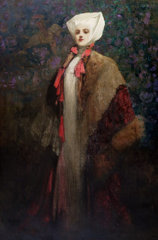 The Lady (oil on canvas) van John Hassall