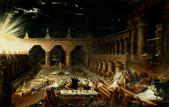 Belshazzar's Feast van John Martin