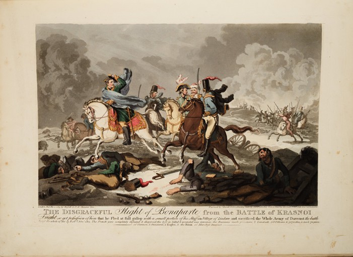 The Flight of Bonaparte from the Battle of Krasnoi van John Massey Wright