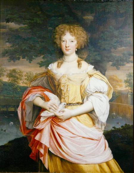 Portrait of Mary Wilbraham (1661-1737) van John Michael Wright