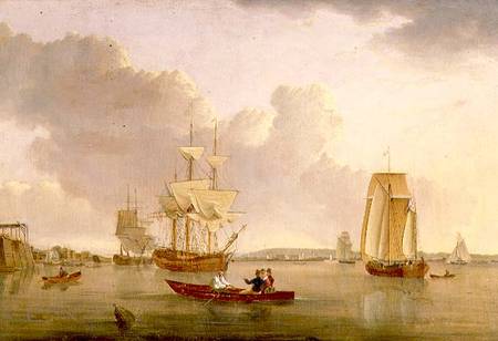 Deptford on Thames with a Distant View of Greenwich van John of Hull Ward