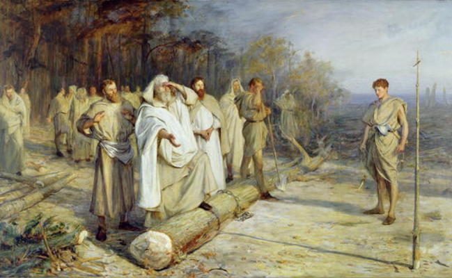 Fixing the Site of an Early Christian Altar, 1884 (oil on canvas) van John Pettie