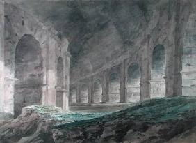 Interior of the Lower Ambulatory of the Colosseum, Rome