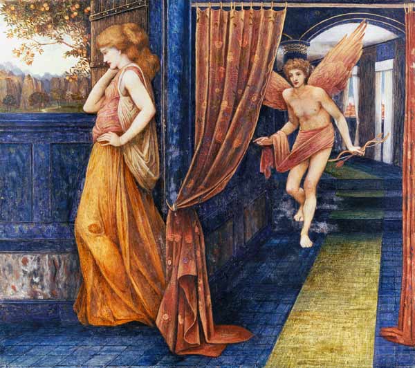 Cupid and Psyche van John Roddam Spencer Stanhope