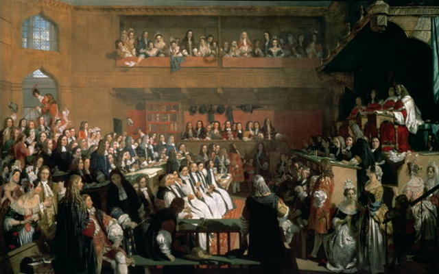 The Trial of the Seven Bishops in the House of Commons during the Reign of James II van John Rogers Herbert