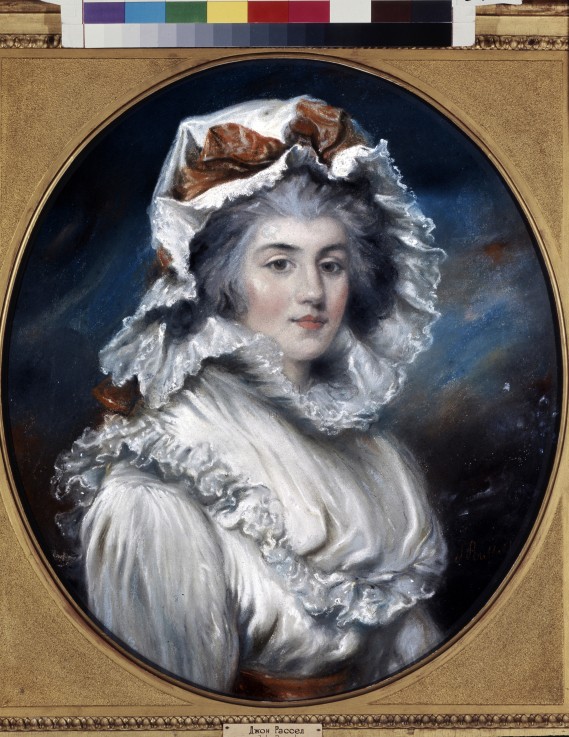 Portrait of a Girl in a Bonnet van John Russell