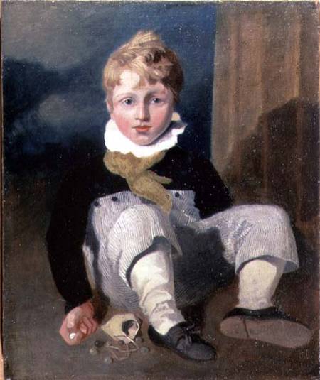 Boy at Marbles (Henry Cotman) van John Sell Cotman