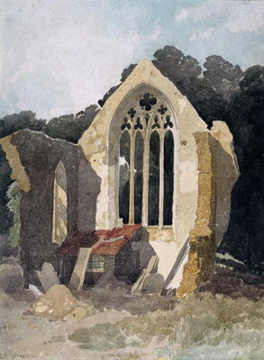 The Refectory at Walsingham Priory (w/c on paper) van John Sell Cotman